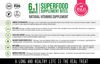 6 X 1 Multivitamin Superfood Supplement Chews